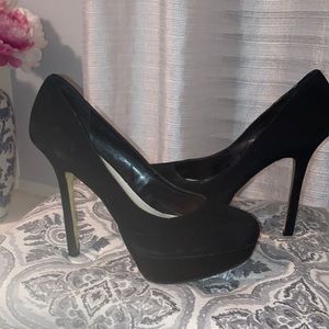 Suede Steve Madden 'Bevv' Platform Pumps